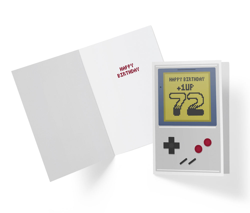 Gaming Level Up | 72nd Birthday Card - Kartoprint