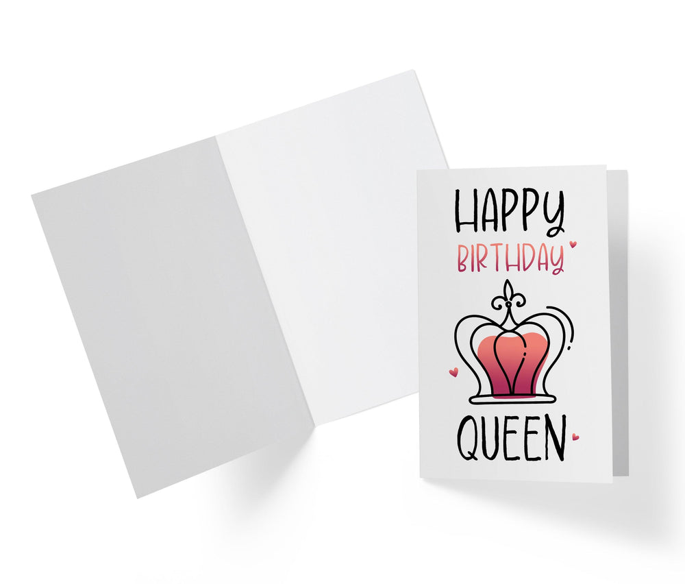 Happy Birthday Queen - Sweet Birthday Card - Kartoprint