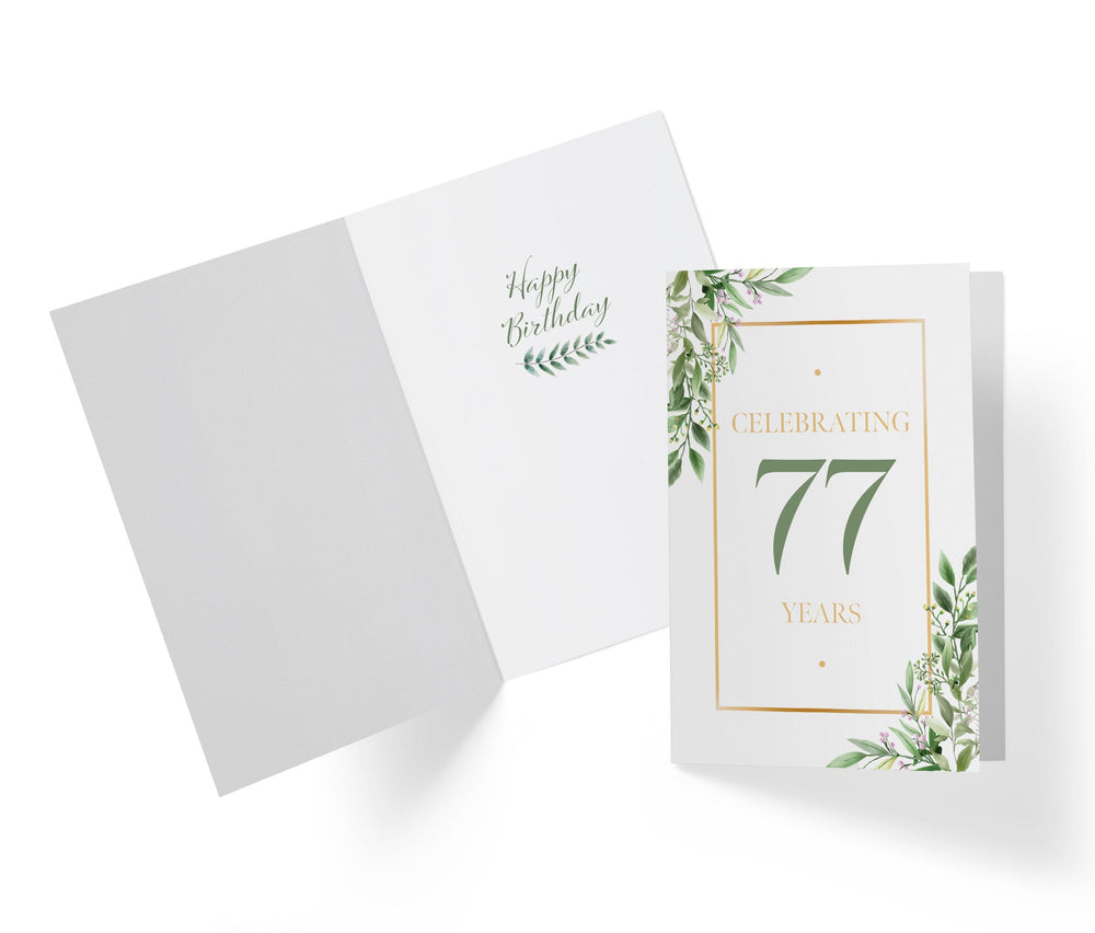 Eucalyptus | 77th Birthday Card - Kartoprint