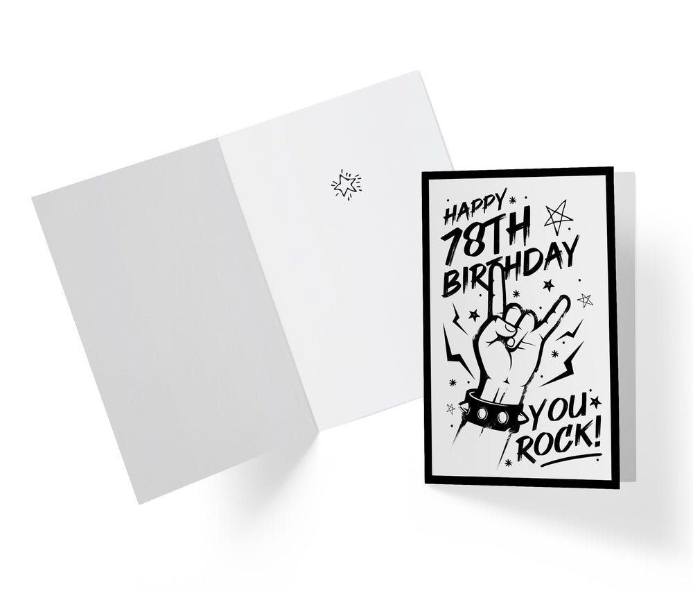 You Rock | 78th Birthday Card - Kartoprint