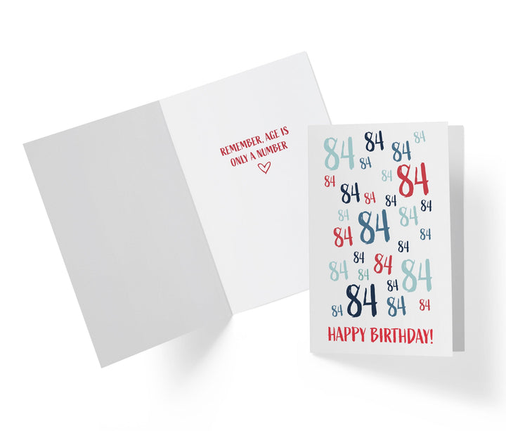 Age Is Just a number | 84th Birthday Card - Kartoprint