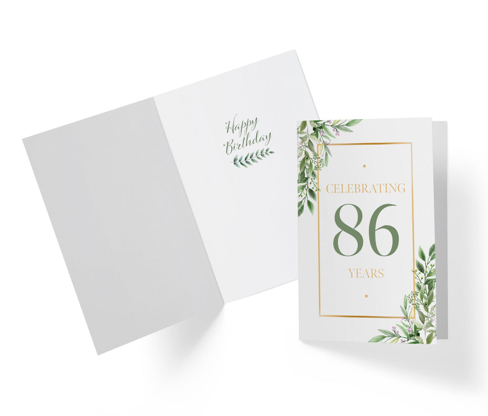 Eucalyptus | 86th Birthday Card - Kartoprint
