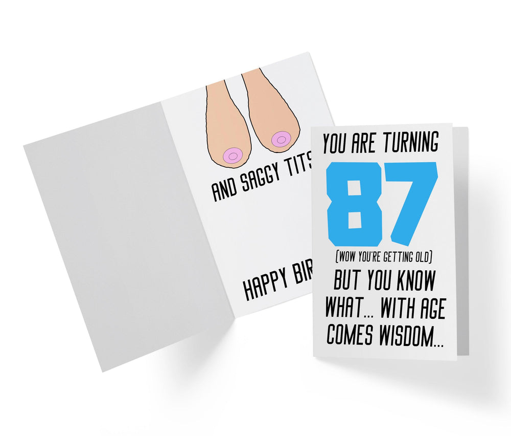 With Age Come Wisdom And - Women | 87th Birthday Card - Kartoprint