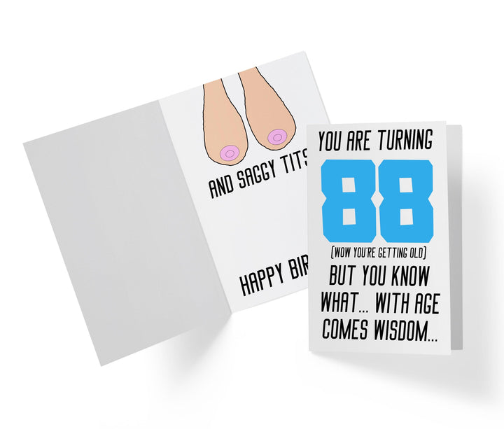 With Age Come Wisdom And - Women | 88th Birthday Card - Kartoprint
