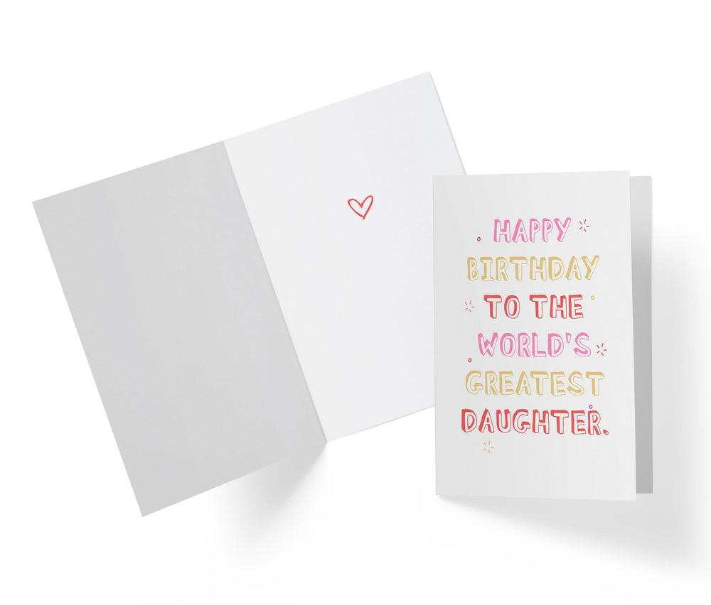 Daughter, To The World Greatest | Funny Birthday Card - Kartoprint
