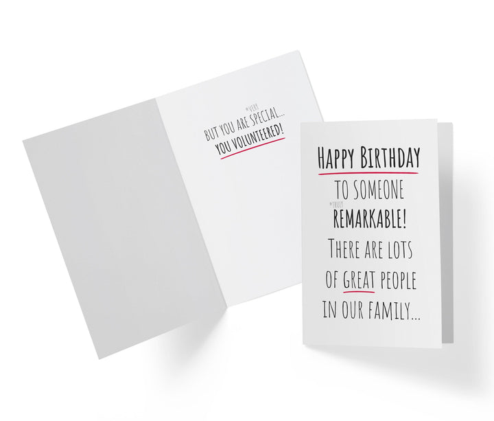 There Are Lots Of Great People In Ou Family But You Are Special | Funny Birthday Card - Kartoprint