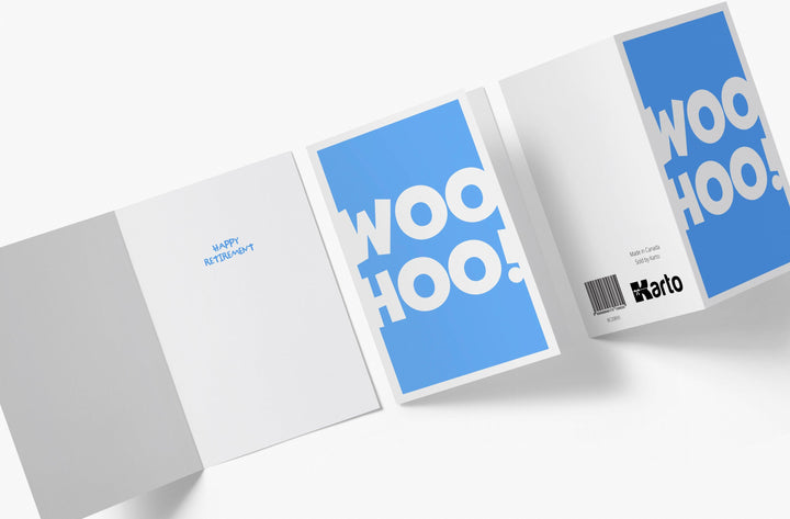 Woohoo | Funny Retirement Card - Kartoprint
