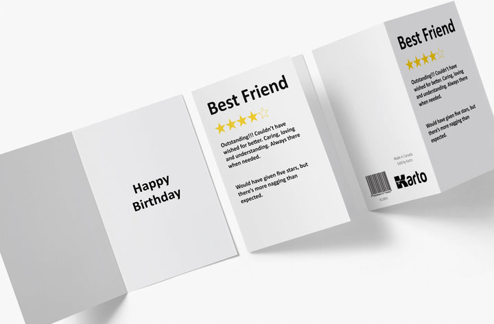 Would Have Given Five Stars But, Friend | Funny Birthday Card - Kartoprint