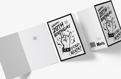 You Rock | 28th Birthday Card - Kartoprint