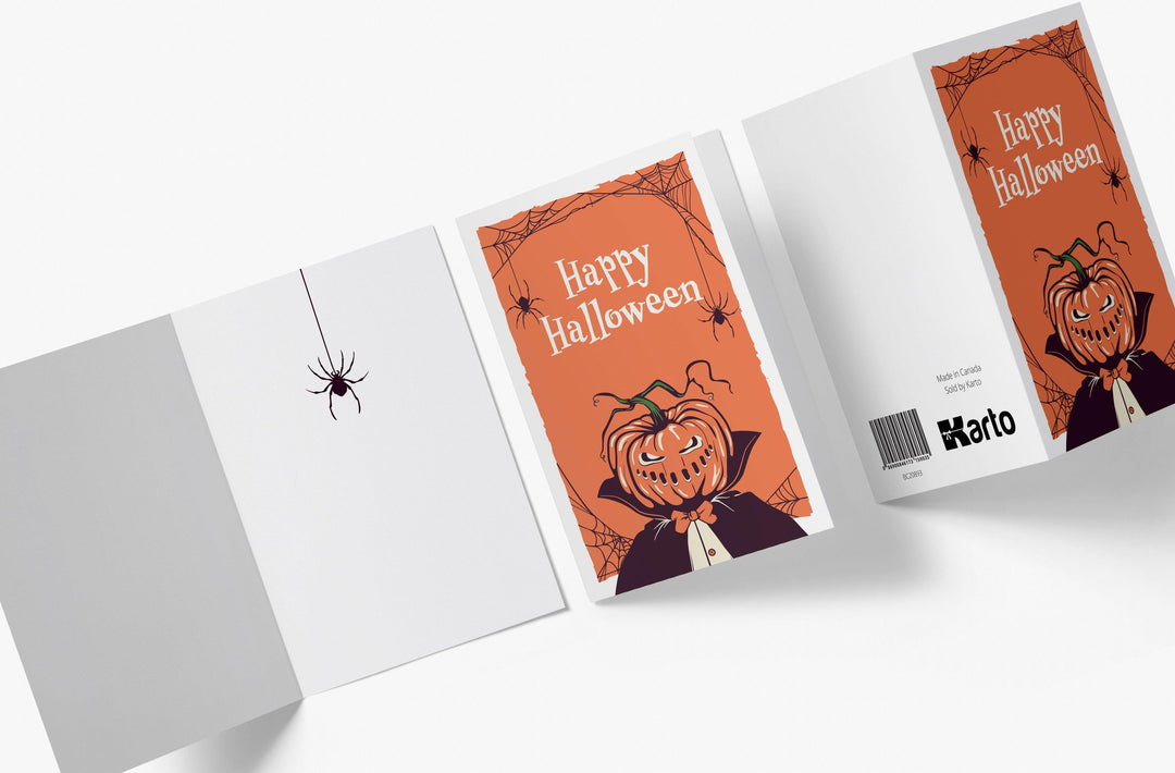 Scary Pumpkin | Halloween Greeting Card - Kartoprint