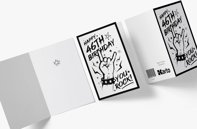 You Rock | 46th Birthday Card - Kartoprint