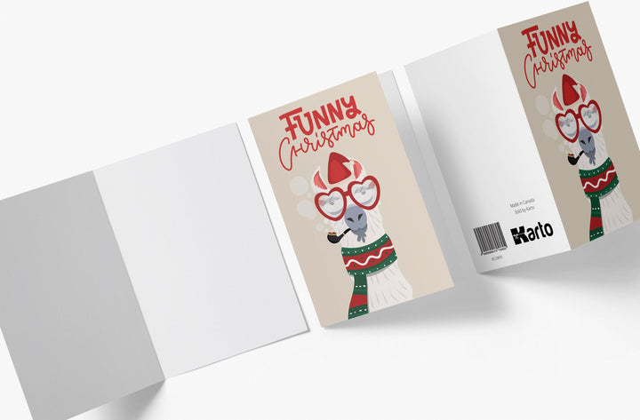 Funny Llama | Funny Christmas Card - Kartoprint