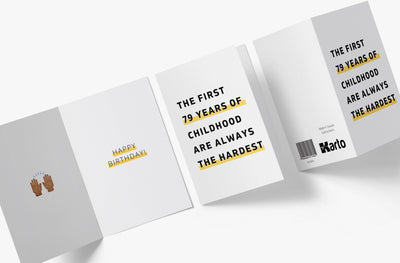 The First Years Of Childhood | 79th Birthday Card - Kartoprint