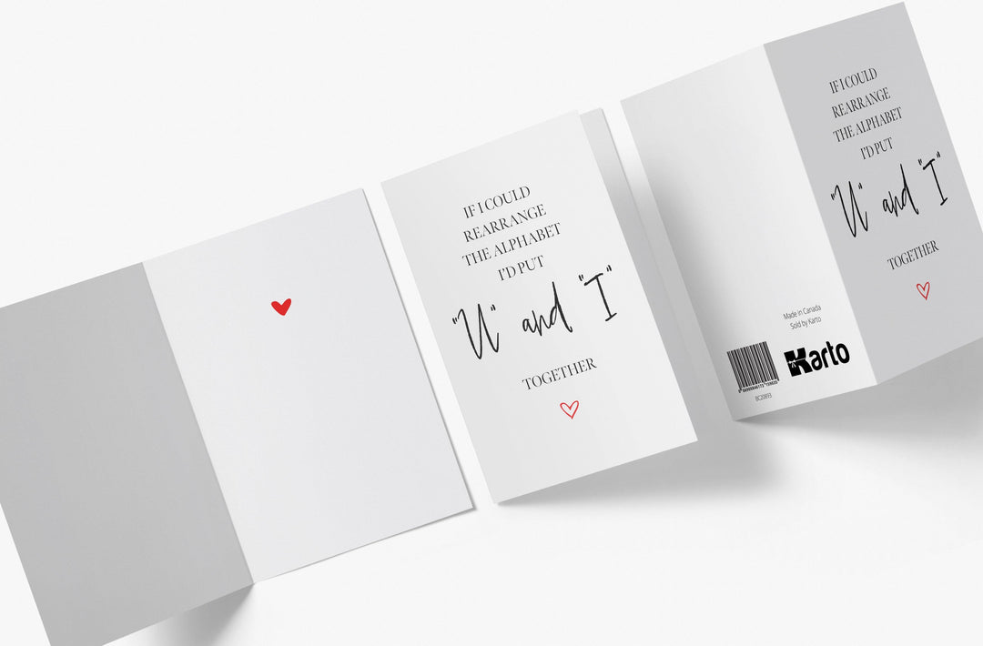 You And I, Valentine Card | Sweet Birthday Card - Kartoprint