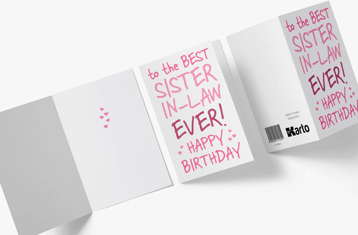 The Best Sister-in-law Ever | Sweet Birthday Card - Kartoprint