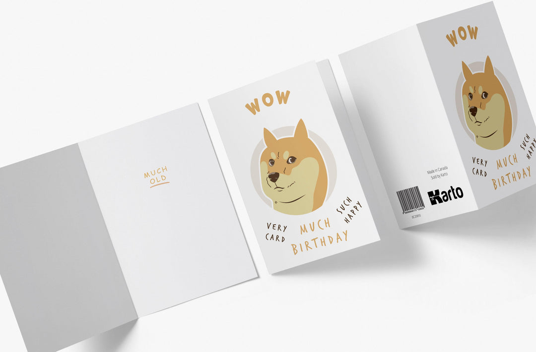 Cryptocurrency Dogecoin Doge | Funny Birthday Card - Kartoprint