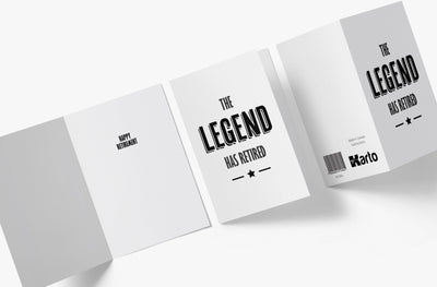 Retired Legend | Funny Retirement Card - Kartoprint