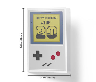Gaming Level Up | 20th Birthday Card - Kartoprint