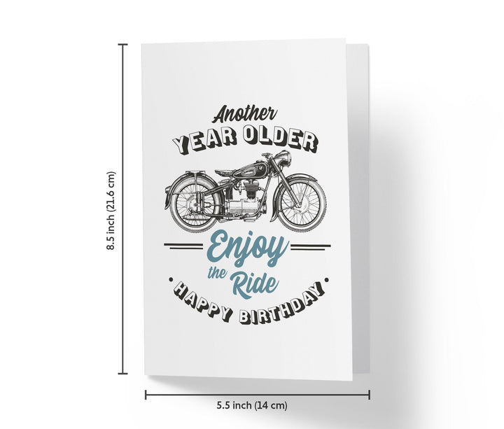 Enjoy The Ride | Motorcycle Birthday Card - Kartoprint