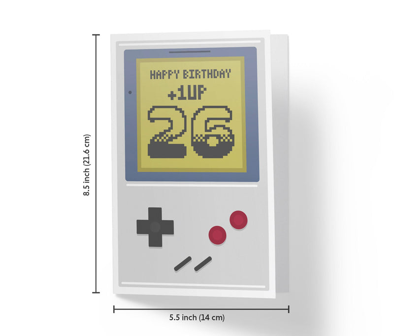 Gaming Level Up | 26th Birthday Card - Kartoprint