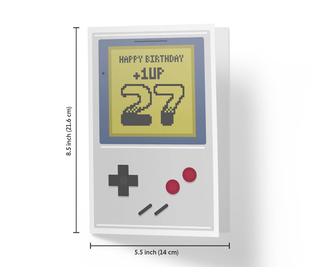 Gaming Level Up | 27th Birthday Card - Kartoprint