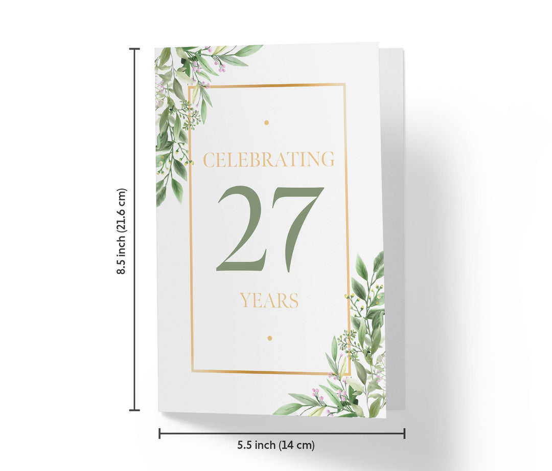 Eucalyptus | 27th Birthday Card - Kartoprint