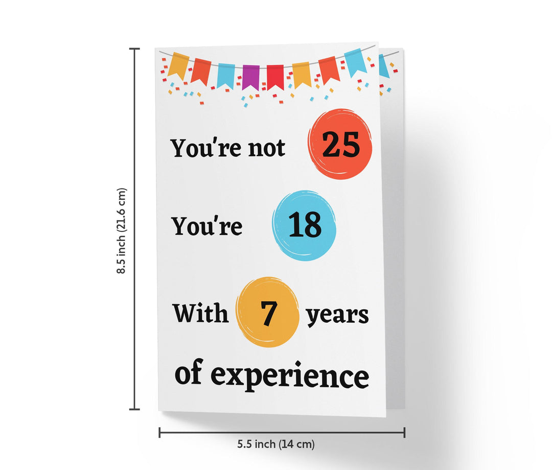 Years Of Experience | 25th Birthday Card - Kartoprint