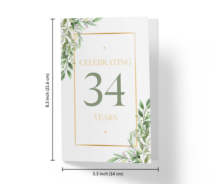 Eucalyptus | 34th Birthday Card - Kartoprint