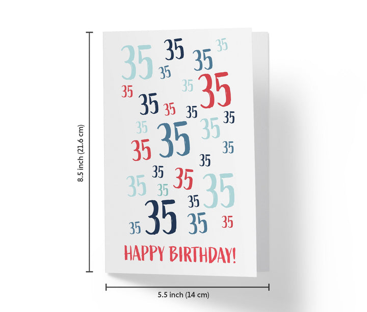 Age Is Just a number | 35th Birthday Card - Kartoprint