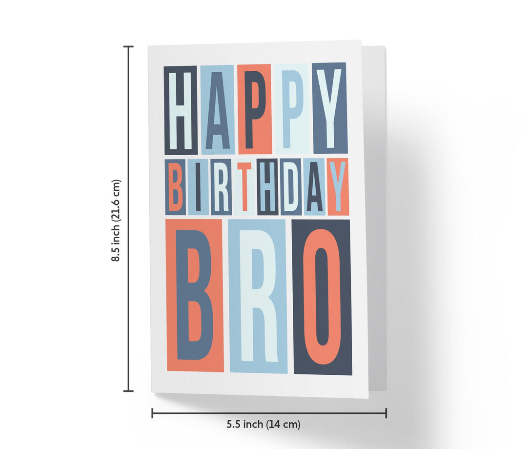 Happy Birthday Bro | Sweet Birthday Card - Kartoprint
