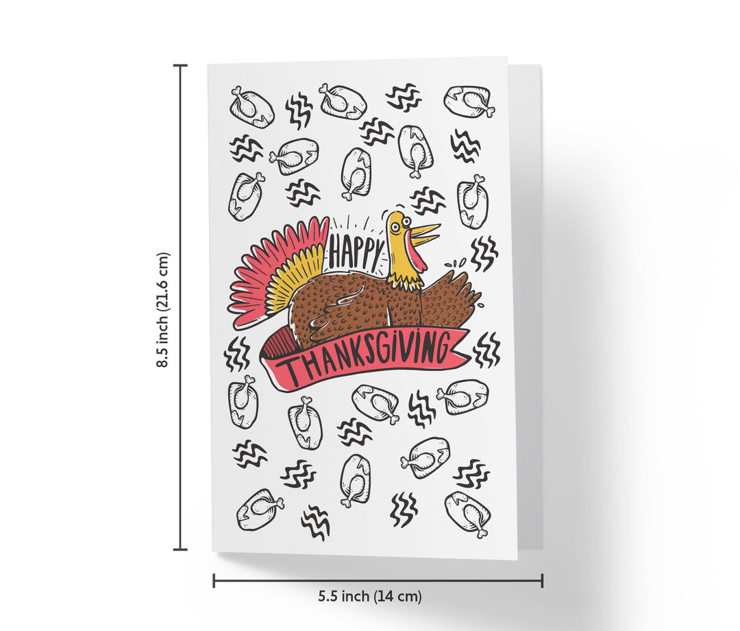 Funny Turkey | Funny Thanksgiving Card - Kartoprint