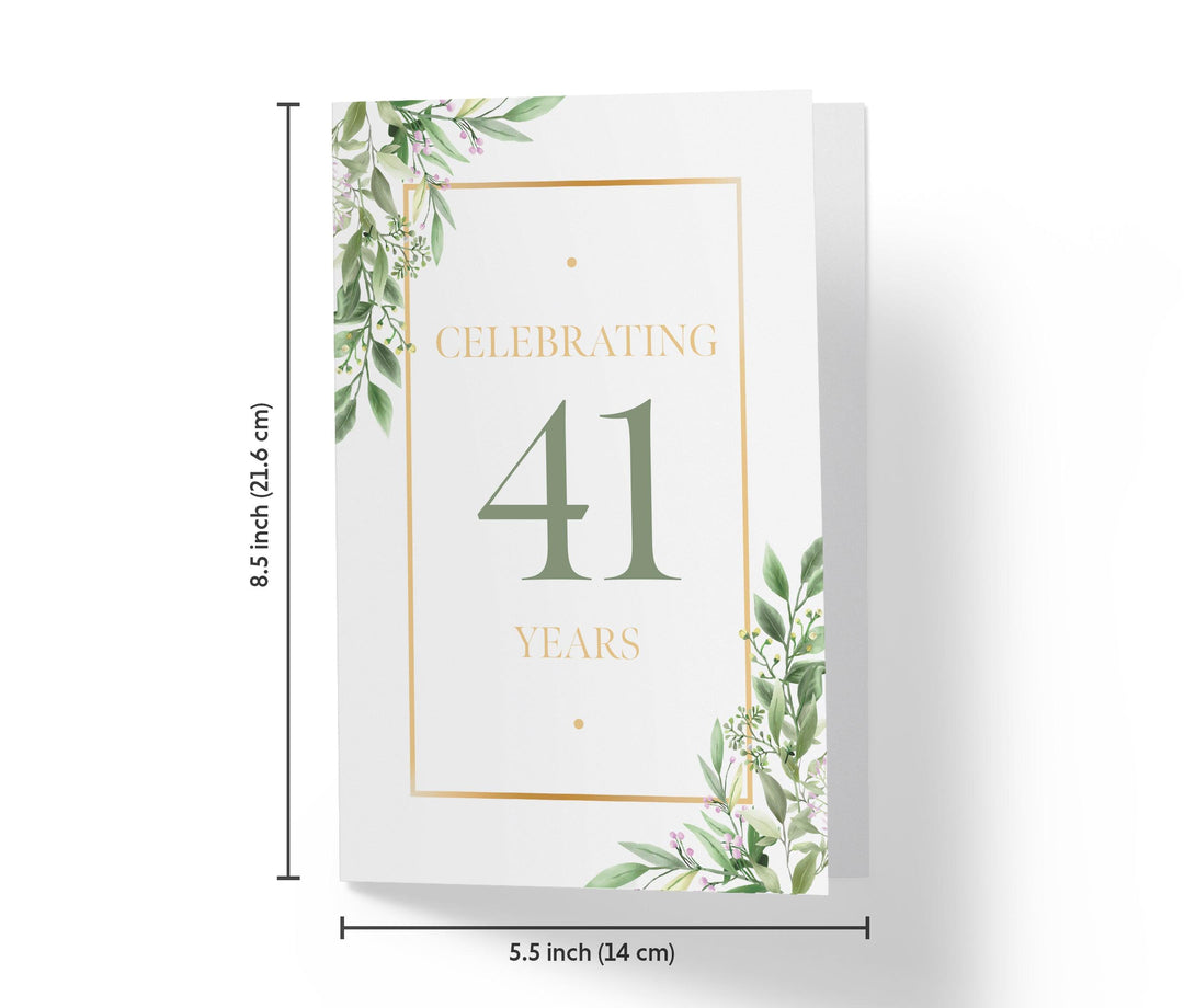 Eucalyptus | 41st Birthday Card - Kartoprint