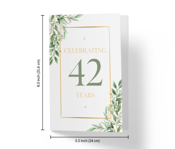 Eucalyptus | 42nd Birthday Card - Kartoprint