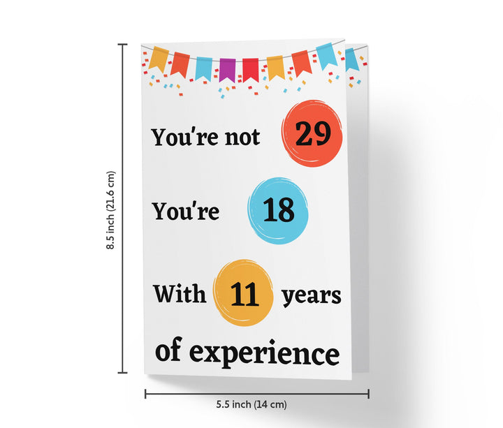Years Of Experience | 29th Birthday Card - Kartoprint