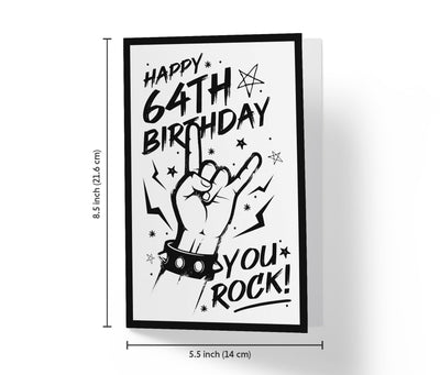 You Rock | 51st Birthday Card - Kartoprint