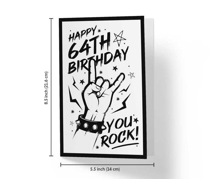 You Rock | 58th Birthday Card - Kartoprint