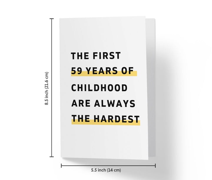 The First Years Of Childhood | 59th Birthday Card - Kartoprint