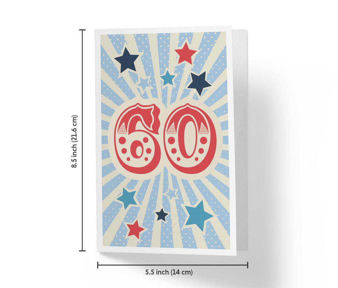 Retro Circus And Stars | 60th Birthday Card - Kartoprint
