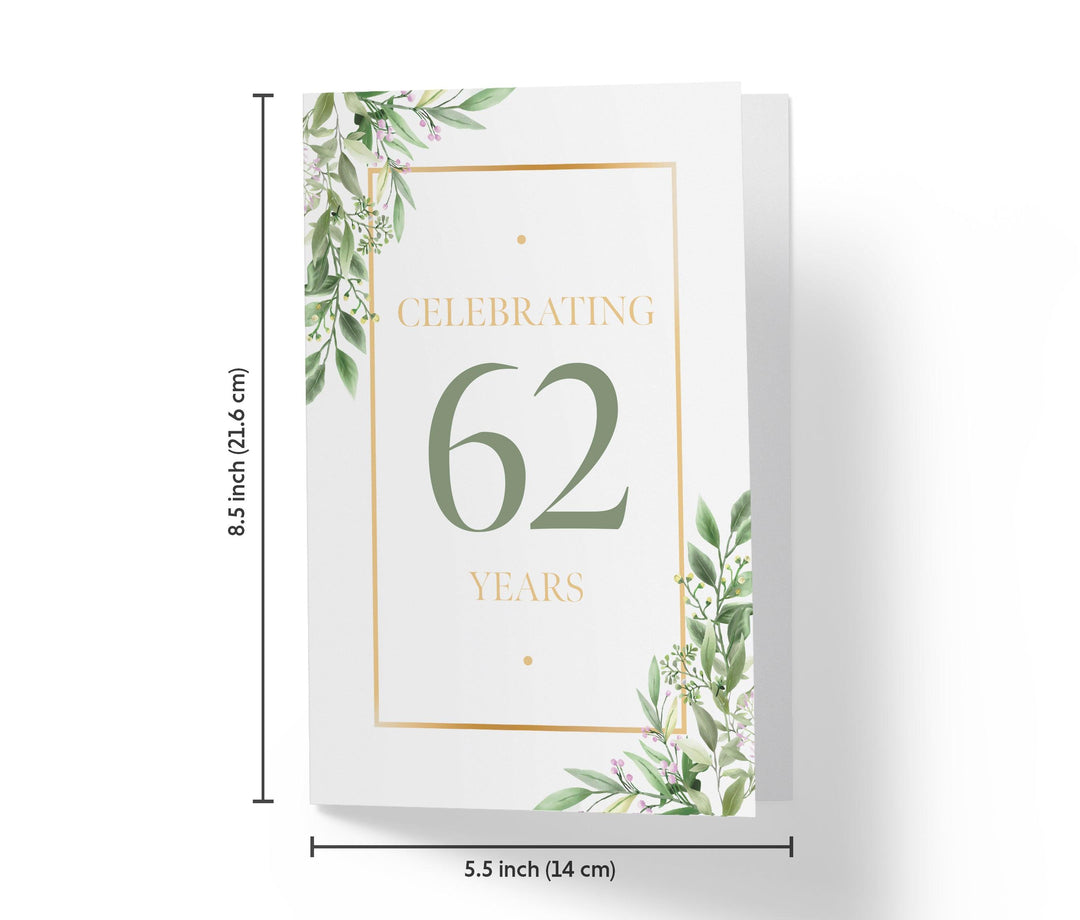 Eucalyptus | 62nd Birthday Card - Kartoprint