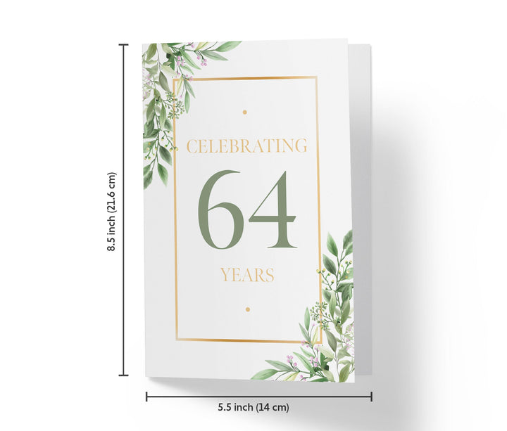 Eucalyptus | 64th Birthday Card - Kartoprint