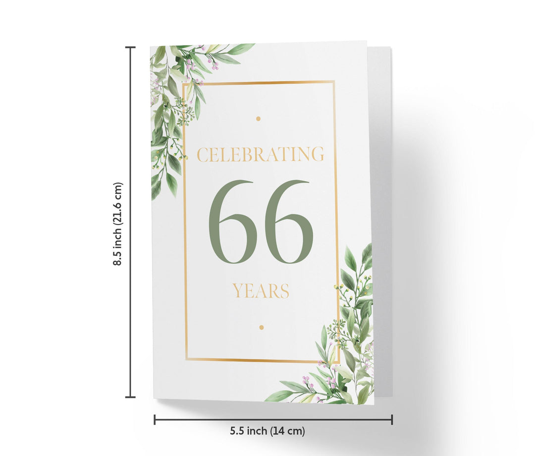 Eucalyptus | 66th Birthday Card - Kartoprint