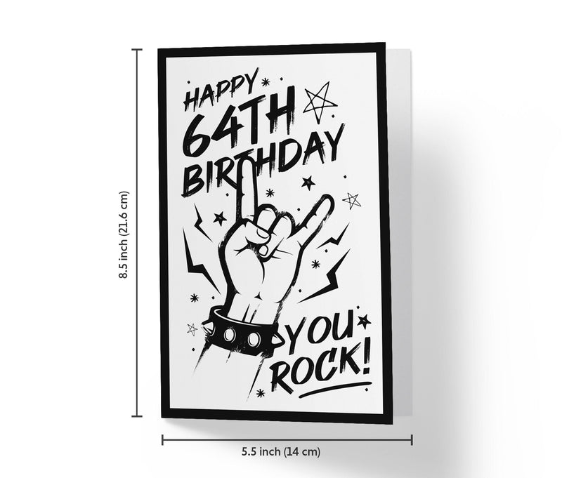 You Rock | 67th Birthday Card - Kartoprint