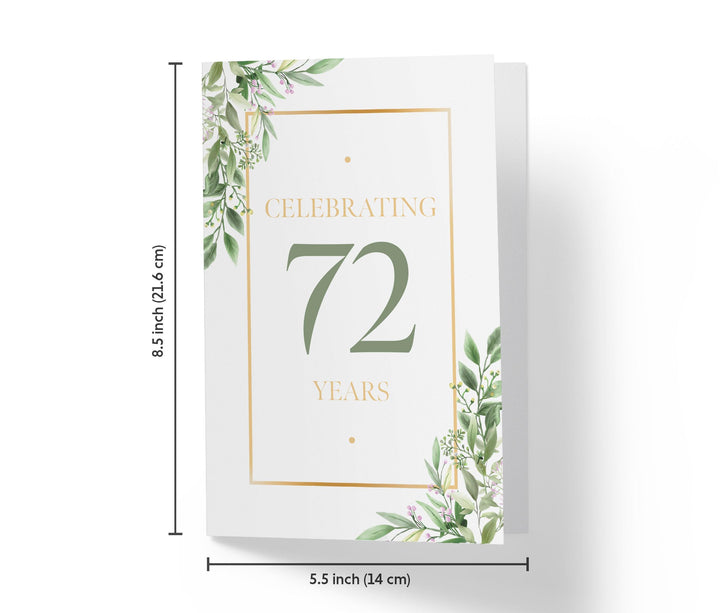 Eucalyptus | 72nd Birthday Card - Kartoprint