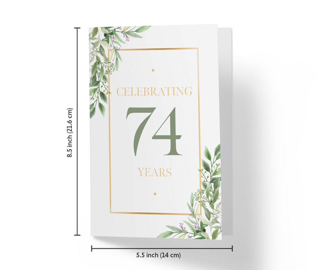 Eucalyptus | 74th Birthday Card - Kartoprint