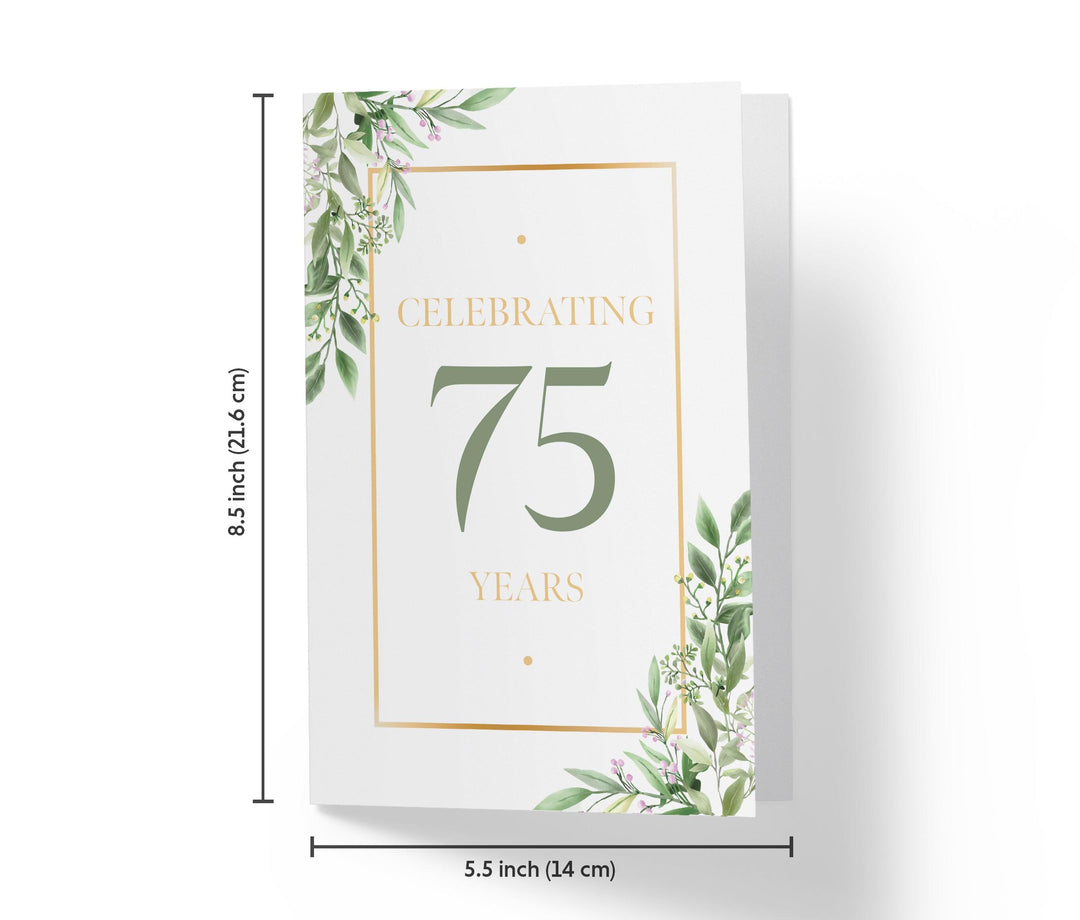 Eucalyptus | 75th Birthday Card - Kartoprint