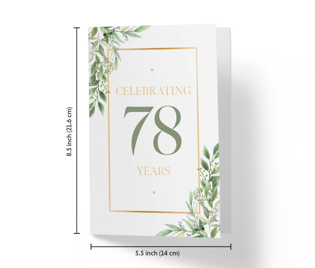 Eucalyptus | 78th Birthday Card - Kartoprint