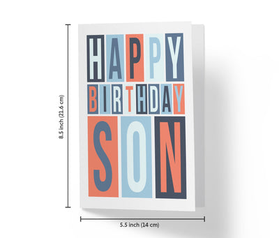 Happy Birthday Son | Funny Birthday Card - Kartoprint