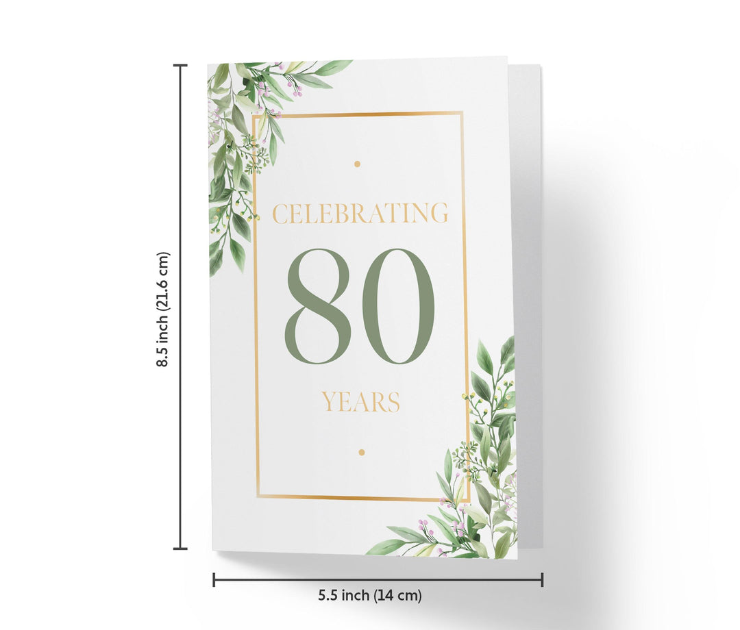 Eucalyptus | 80th Birthday Card - Kartoprint