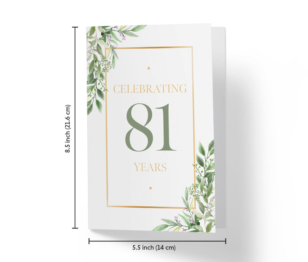 Eucalyptus | 81st Birthday Card - Kartoprint