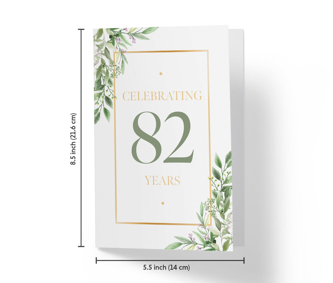Eucalyptus | 82nd Birthday Card - Kartoprint